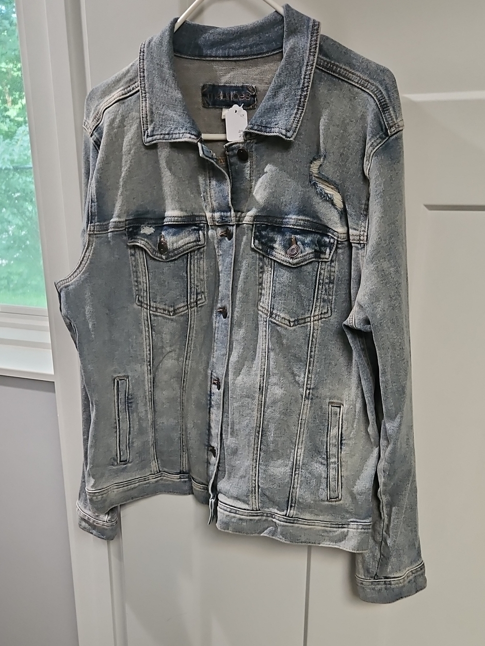 Maurices Light Blue Washed Denim Jacket